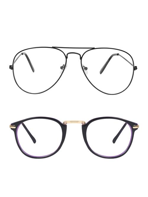 zyaden combo round & aviator sunglasses-combo 2430 - 15332449 - Very Small Image - 1