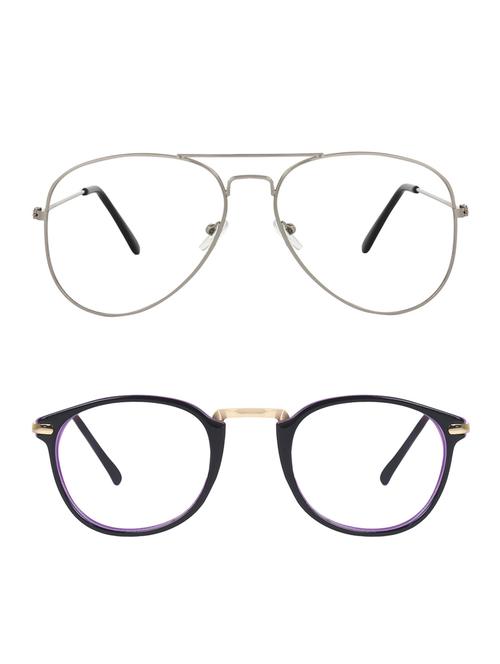 zyaden combo round & aviator sunglasses-combo 2432 - 15332451 - Very Small Image - 1
