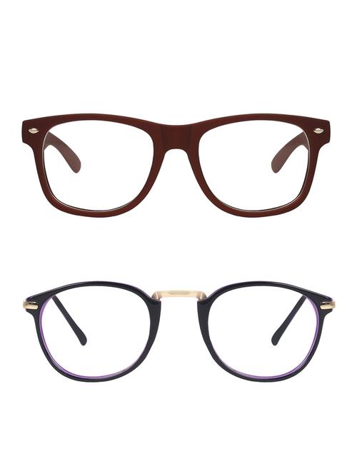 zyaden combo round & wayfarer sunglasses-combo 2434 - 15332453 - Very Small Image - 1