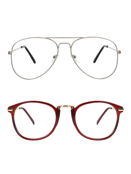 zyaden combo round & aviator sunglasses-combo 2437 - 15332456 - Very Small Image - 1