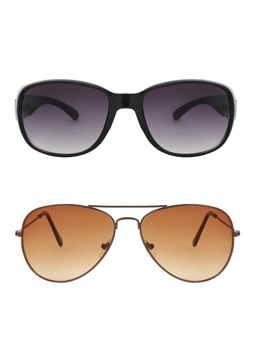 zyaden combo oval and aviator sunglasses- combo 2442 - 15332461 - Very Small Image - 1