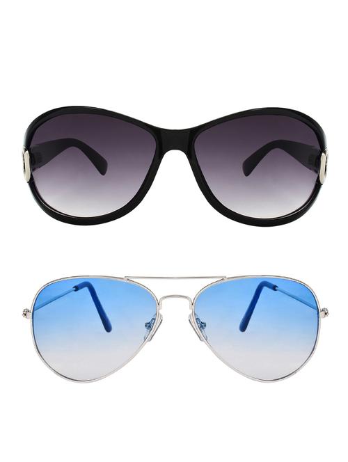 zyaden combo round and aviator sunglasses- combo 2453 - 15332472 - Very Small Image - 1
