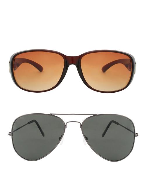 zyaden combo oval and aviator sunglasses- combo 2475 - 15332494 - Very Small Image - 1