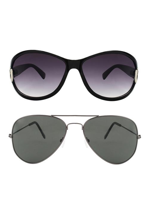 zyaden combo round and aviator sunglasses- combo 2477 - 15332496 - Very Small Image - 1
