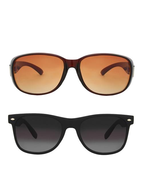 zyaden combo oval and wayfarer sunglasses- combo 2483 - 15332502 - Very Small Image - 1