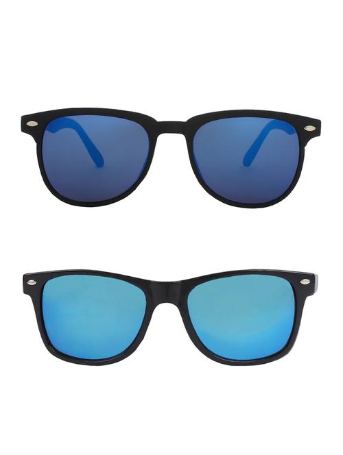 zyaden combo of 2 rectangle and wayfarer sunglasses- combo 2528 - 15332547 - Very Small Image - 1