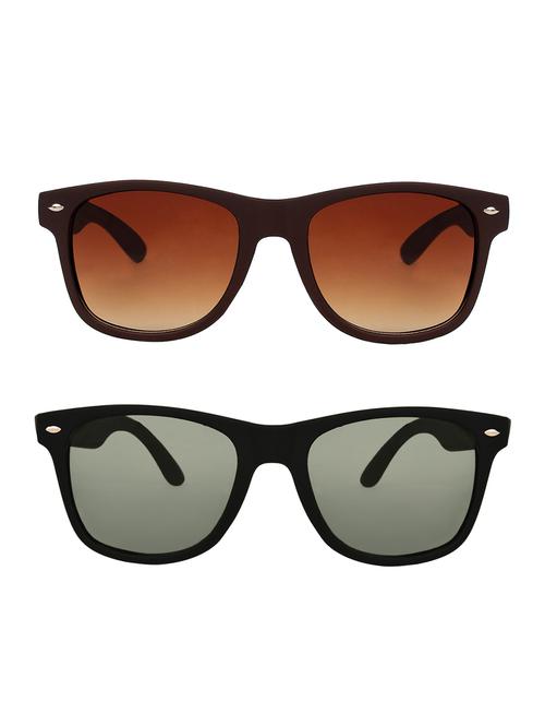 zyaden combo of 2 wayfarer and wayfarer sunglasses- combo 2545 - 15332563 - Very Small Image - 1