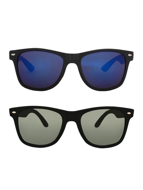zyaden combo of 2 wayfarer and wayfarer sunglasses- combo 2548 - 15332566 - Very Small Image - 1
