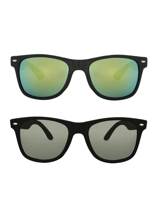 zyaden combo of 2 wayfarer and wayfarer sunglasses- combo 2549 - 15332567 - Very Small Image - 1