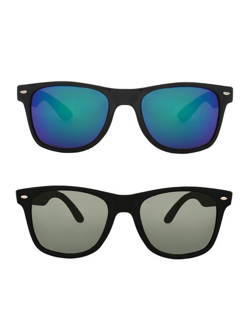 zyaden combo of 2 wayfarer and wayfarer sunglasses- combo 2552 - 15332570 - Very Small Image - 1
