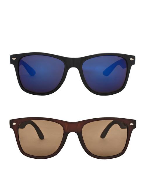 zyaden combo of 2 wayfarer and wayfarer sunglasses- combo 2565 - 15332582 - Very Small Image - 1