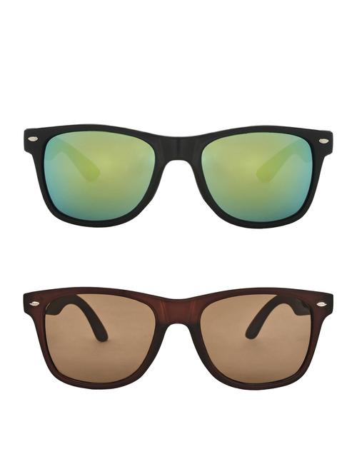 zyaden combo of 2 wayfarer and wayfarer sunglasses- combo 2566 - 15332583 - Very Small Image - 1