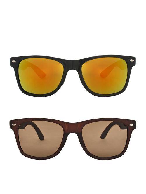 zyaden combo of 2 wayfarer and wayfarer sunglasses- combo 2568 - 15332585 - Very Small Image - 1