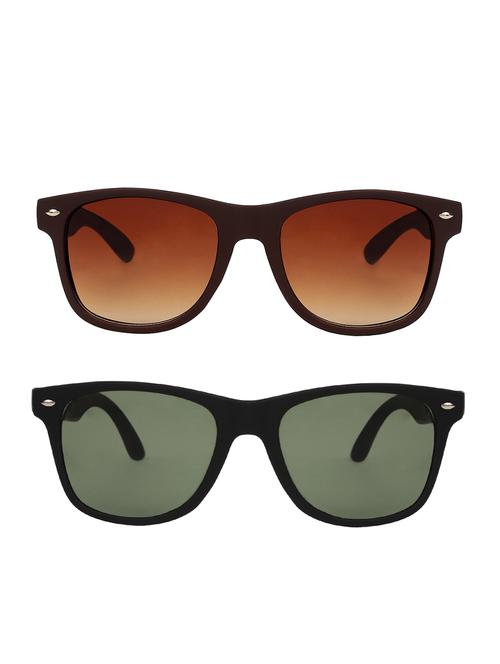 zyaden combo of 2 wayfarer and wayfarer sunglasses- combo 2579 - 15332595 - Very Small Image - 1