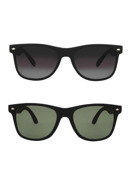 zyaden combo of 2 wayfarer and wayfarer sunglasses- combo 2580 - 15332596 - Very Small Image - 1