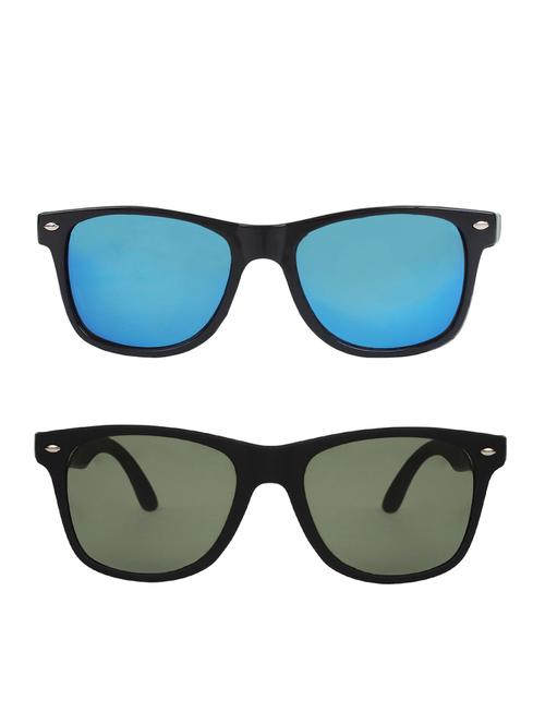 zyaden combo of 2 wayfarer and wayfarer sunglasses- combo 2581 - 15332597 - Very Small Image - 1