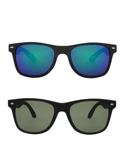 zyaden combo of 2 wayfarer and wayfarer sunglasses- combo 2586 - 15332602 - Very Small Image - 1