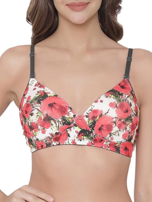 floral padded t-shirt bra - 15332865 - Very Small Image - 1