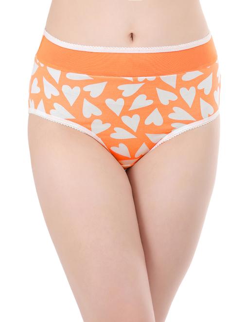 orange printed hipster panty - 15332907 - Very Small Image - 1