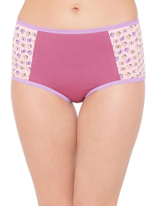 pink printed hipster panty - 15332917 - Very Small Image - 1