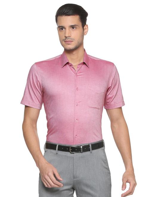 pink cotton formal shirt - 15333420 - Very Small Image - 1
