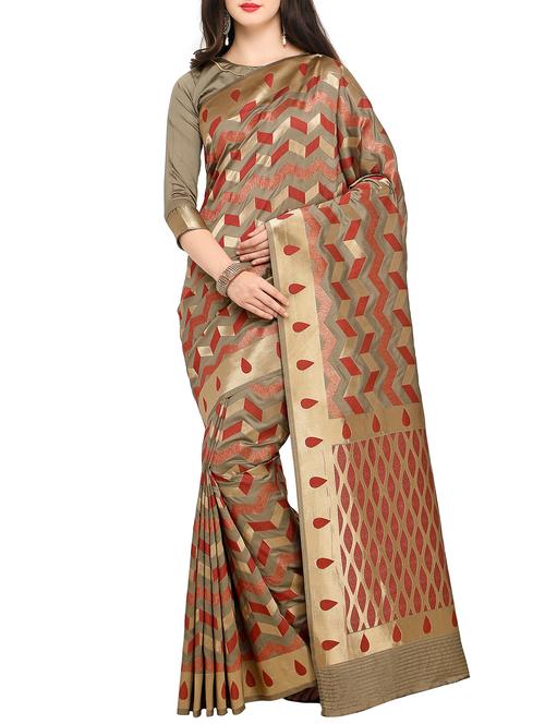 zari banarasi saree - 15333661 - Very Small Image - 1