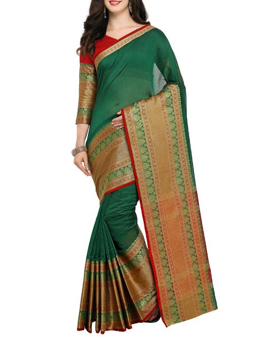 women's banarasi saree - 15333691 - Very Small Image - 1
