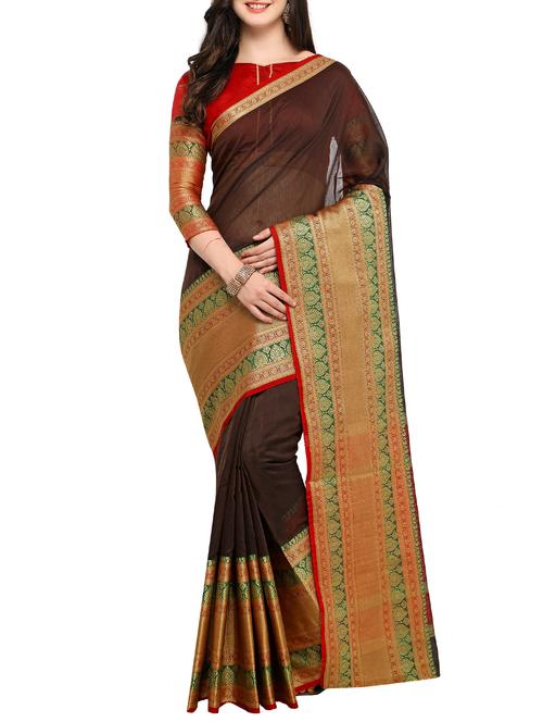 zari banarasi saree - 15333693 - Very Small Image - 1