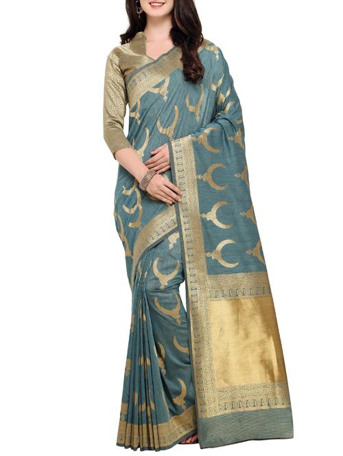 zari woven saree - 15333711 - Very Small Image - 1