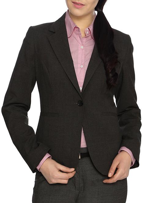 lapel neck single breasted blazer - 15333800 - Very Small Image - 1