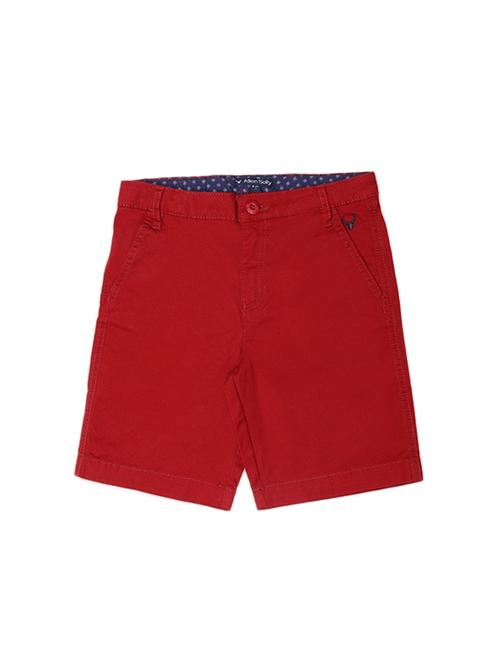 red cotton blend shorts - 15333986 - Very Small Image - 1
