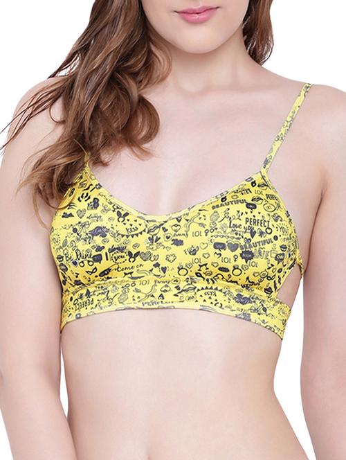tie back printed plunge bra - 15334971 - Very Small Image - 1