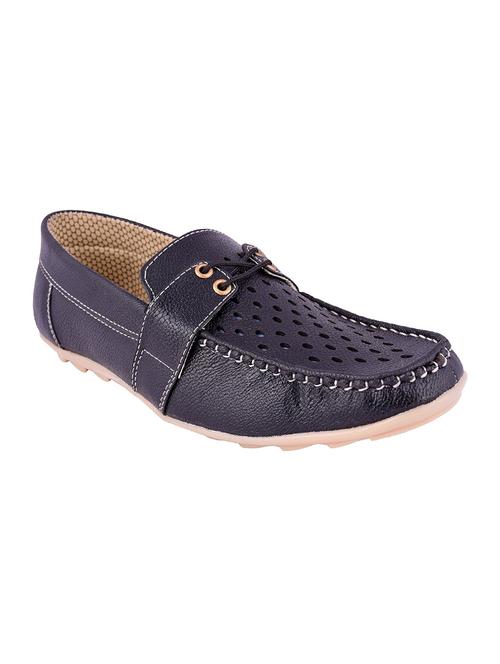 black leatherette lace up shoes - 15335336 - Very Small Image - 1