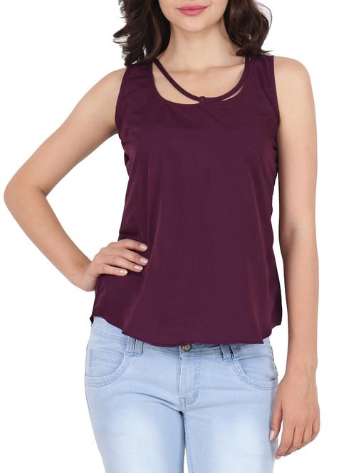 stylised neck sleeveless top - 15335888 - Very Small Image - 1