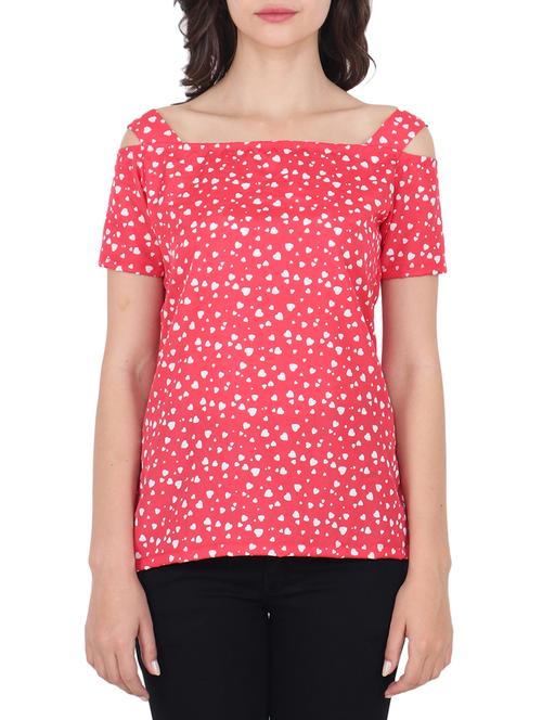 cold shoulder square neckline top - 15335901 - Very Small Image - 1