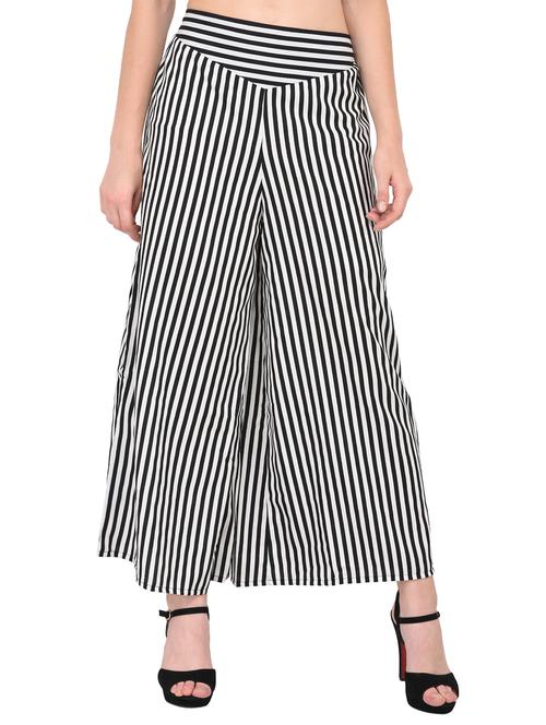 striped flared palazzo - 15338400 - Very Small Image - 1