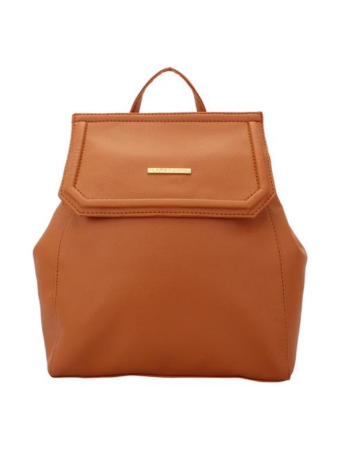 tan leatherette(up) regular backpack - 15338881 - Very Small Image - 1