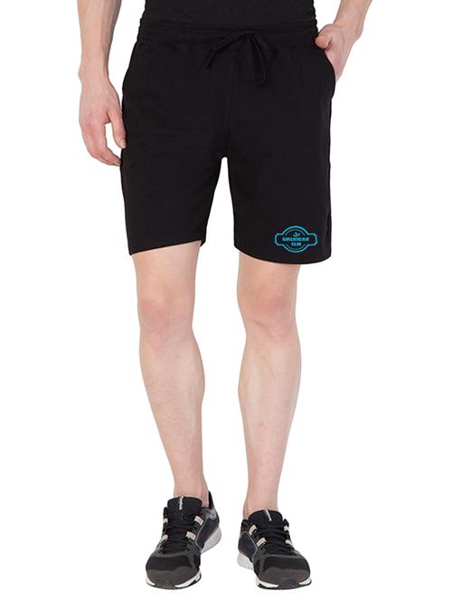 black cotton shorts - 15340601 - Very Small Image - 1