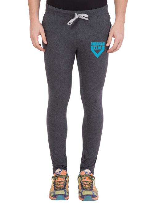 grey cotton full length track pant - 15340646 - Very Small Image - 1