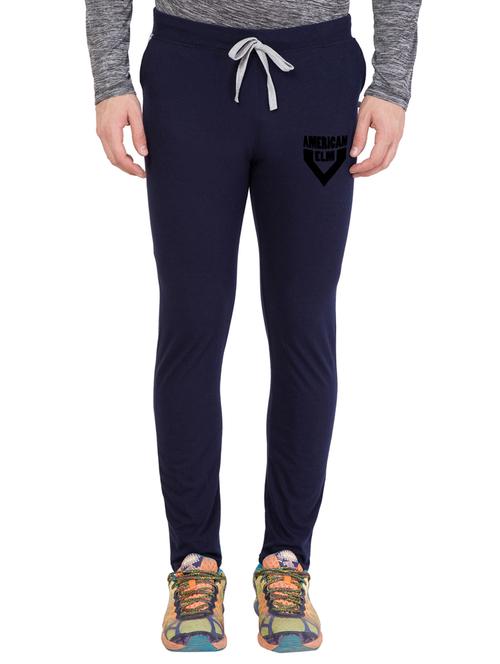 navy blue cotton full length track pant - 15340653 - Very Small Image - 1