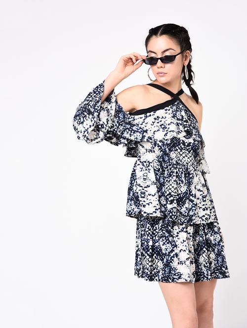 snake print layered dress - 15341968 - Very Small Image - 1