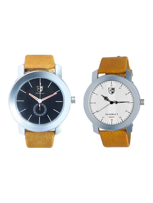 tesseract black dial men's analogue watches (sbrb007+sbrw071) - 15343993 - Very Small Image - 1