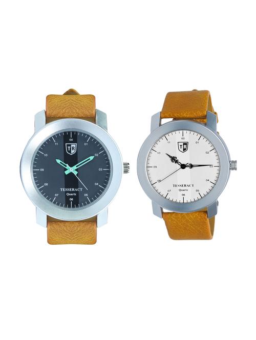 tesseract black dial men's analogue watches (sbrgb013+sbrw071) - 15344086 - Very Small Image - 1
