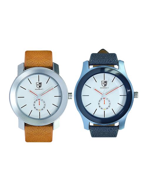 tesseract white dial men's analogue watches (sbrw015+sblw027) - 15344093 - Very Small Image - 1