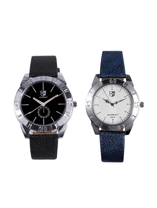 tesseract black dial men's analogue watches (sbb017+olbsfw035) - 15344125 - Very Small Image - 1