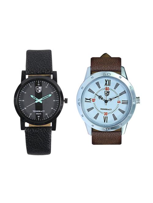 tesseract black dial men's analogue watches (sbgb019+uchtx029) - 15344149 - Very Small Image - 1