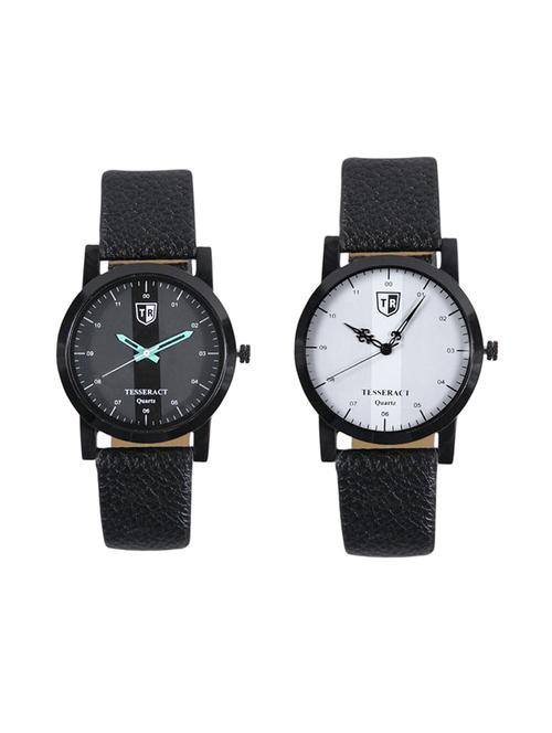 tesseract black dial men's analogue watches (sbgb019+sbofw045) - 15344157 - Very Small Image - 1