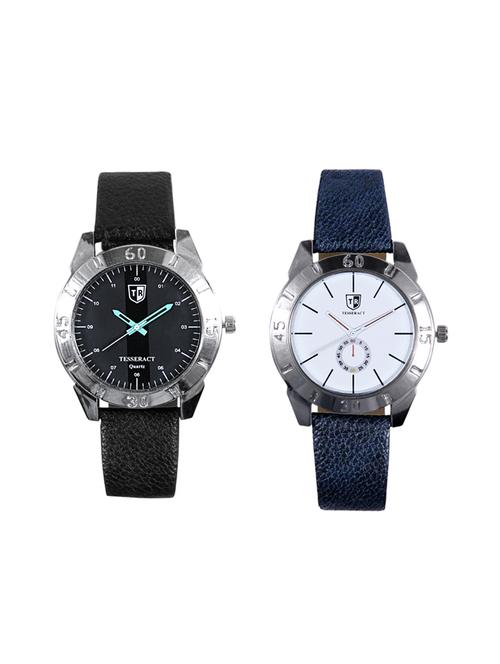 tesseract black dial men's analogue watches (sbgb021+sblw073) - 15344197 - Very Small Image - 1