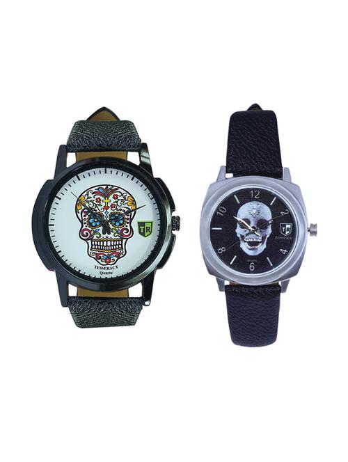 tesseract skull face dial & black skull face dial men's watches (ubcfs023+ubss053) - 15344212 - Very Small Image - 1