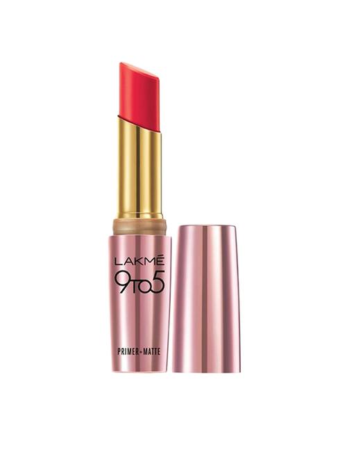 lakme 9 to 5 primer plus matte lip color (scarlet surge) - 15344271 - Very Small Image - 1